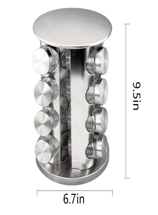 FEELING MALL Rotating spice rack Organizer Revolving Tower for Kitchen Countertop spices storage containers kitchen spice container set spice rack set for kitchen Seasoning Jar - Image 2